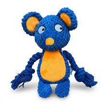 Cuddle Buddies- Plush Dog Toy with Rope Arms & Squeaker